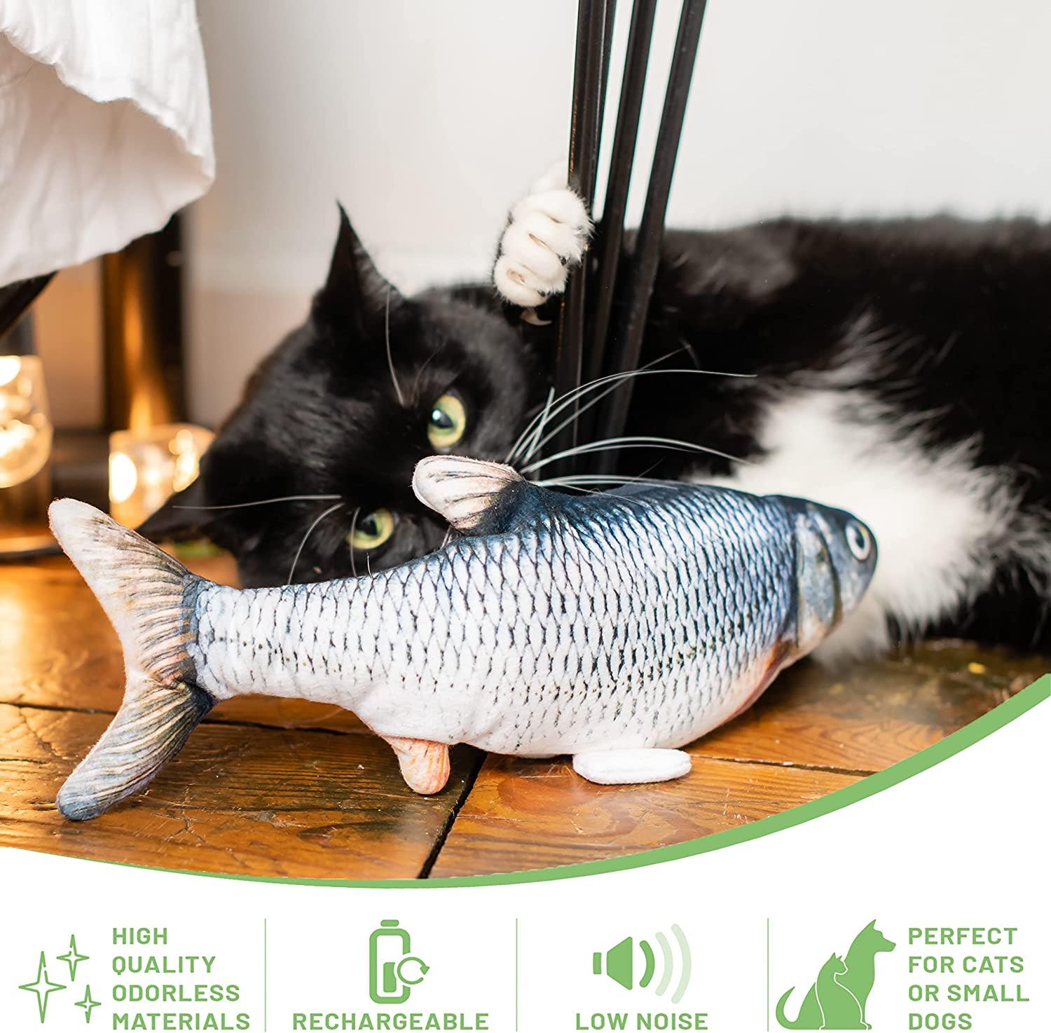 Juguete gato pescado best sale que se mueve