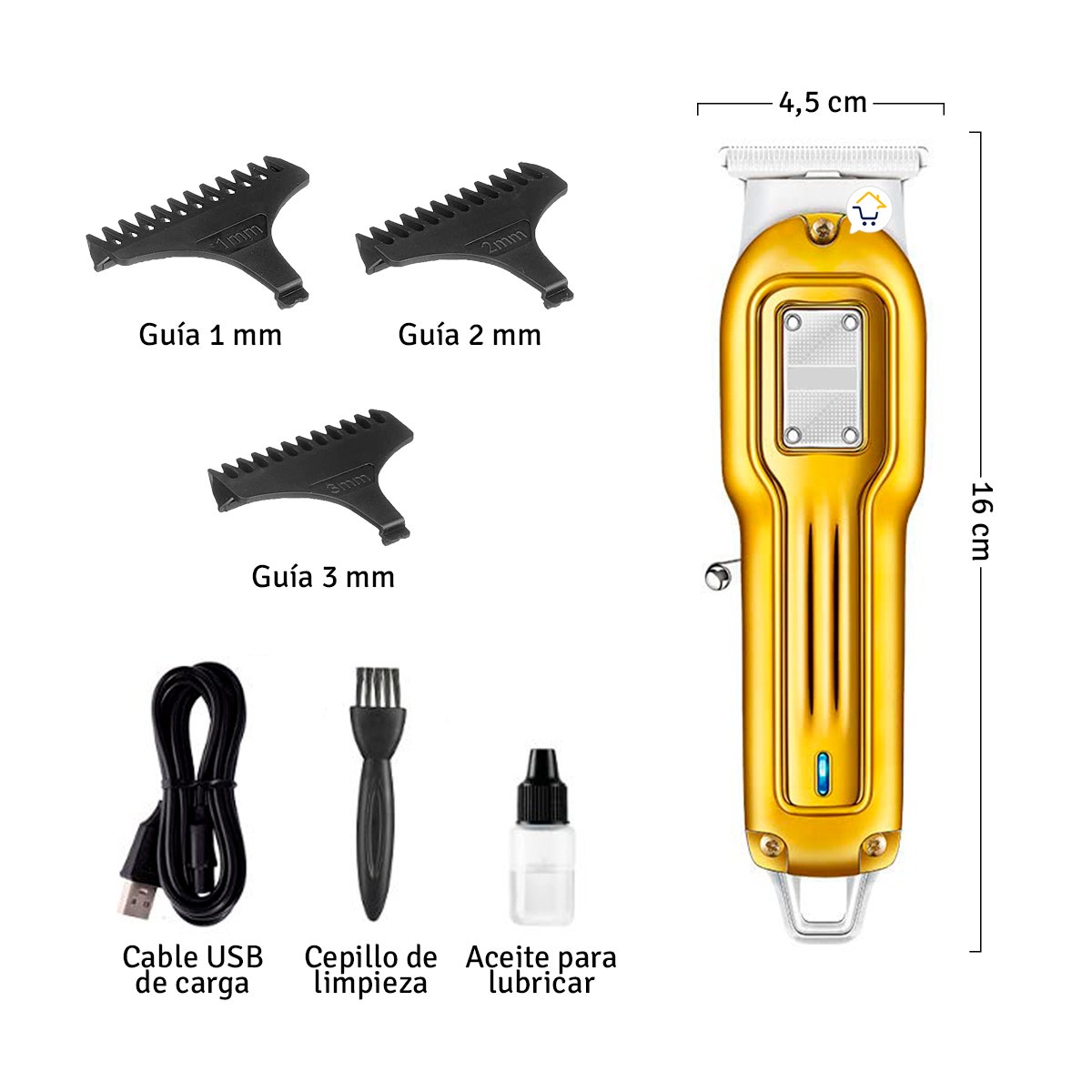 Maquina Motilar Profesional Cortadora De Pelo Inalambrica Barberia V919