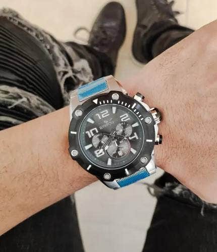 Reloj Invicta Speedway 25134 Silver Black Case 51mm